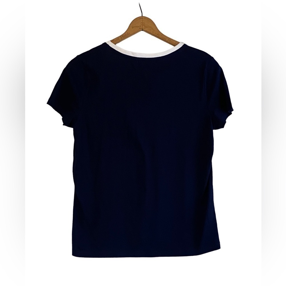 Lauren Active Ralph Lauren Navy Short Sleeve T-Shirt Size Large - Picture 2 of 5